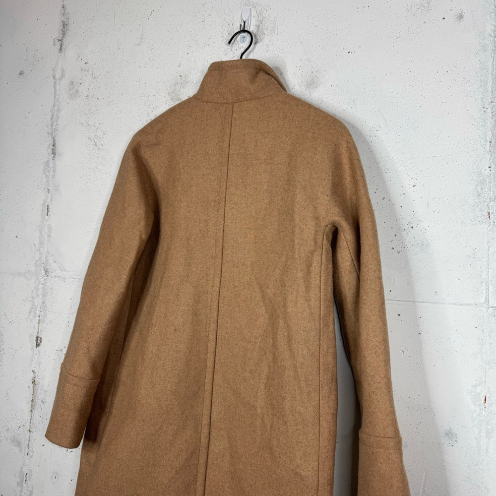 J.Crew Mid Length Village Boiled Wool City Coat 8 Tan - Picture 3 of 10